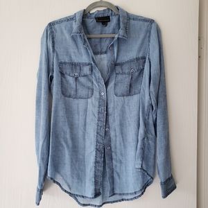 Stone washed button up